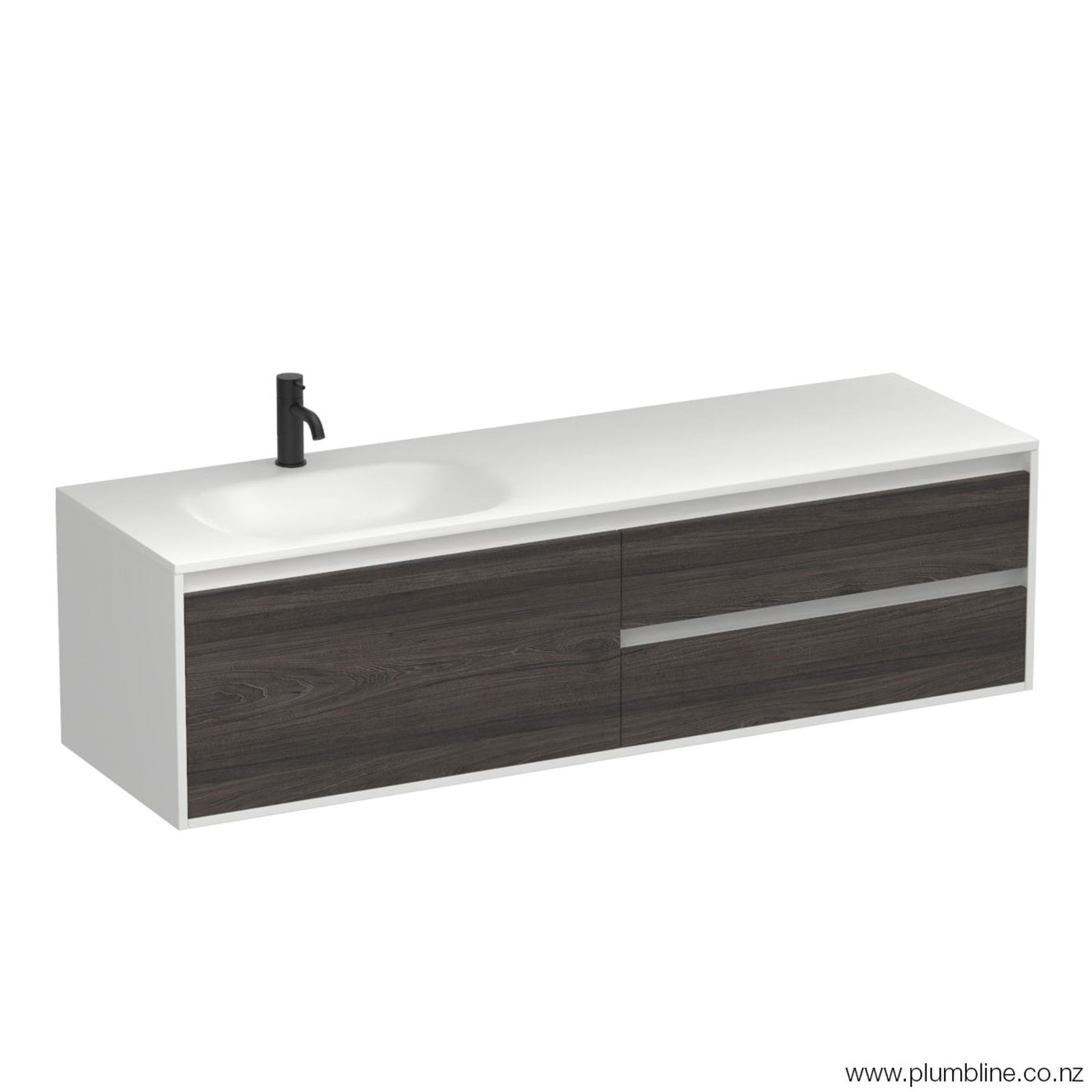 Prava Spio 1500 3 Drawer Left Vanity gallery detail image