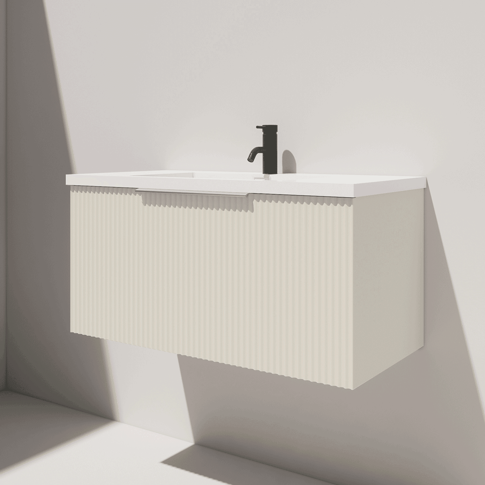 CODE Piper 900 Single Drawer Vanity Range - 2 Colours gallery detail image