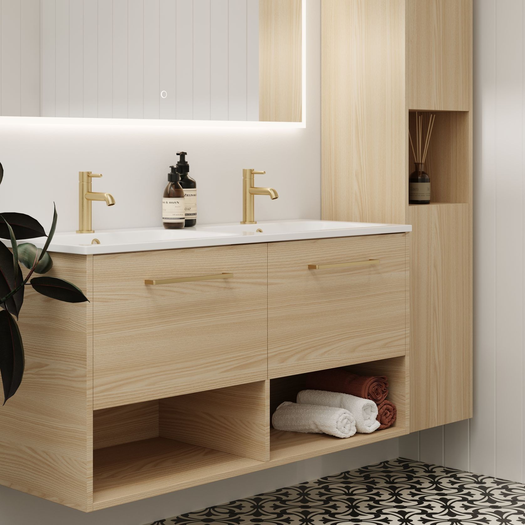 Savanna Double Tier Wall Hung Vanity gallery detail image