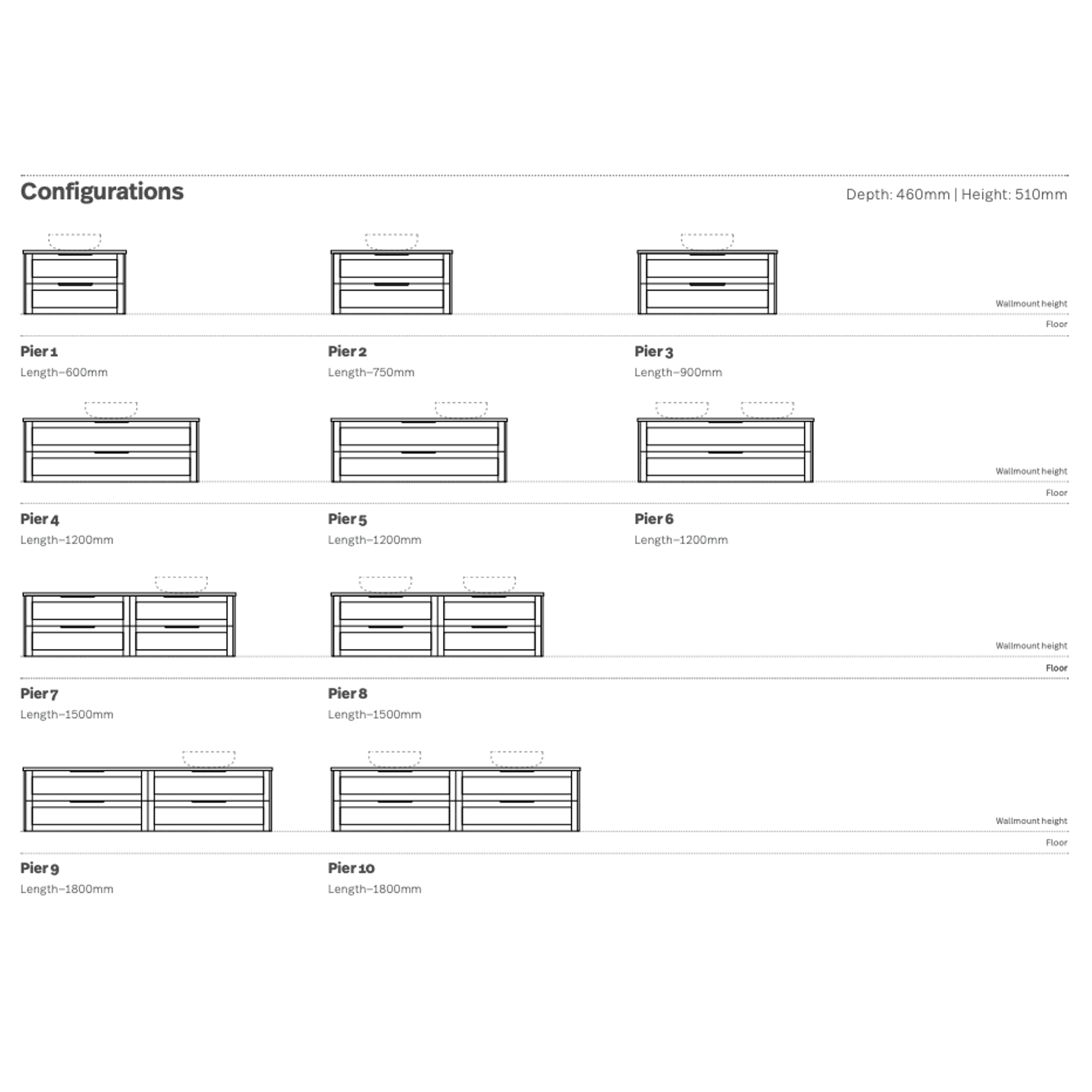 Marquis Pier Vanity Unit gallery detail image