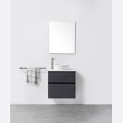 Soft Solid Slim Wall-Hung Vanity, 2 Drawers gallery detail image