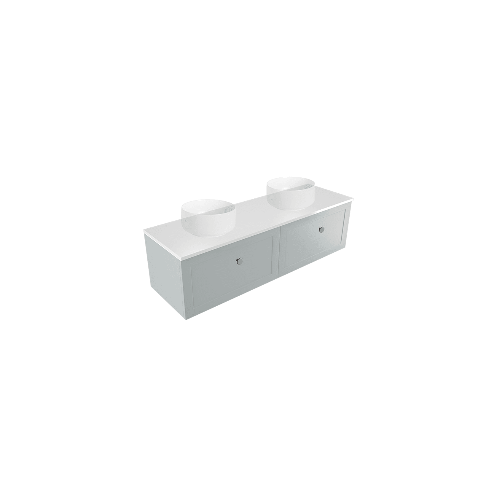 Telaio 1500 Double Bowl Wall Vanity gallery detail image