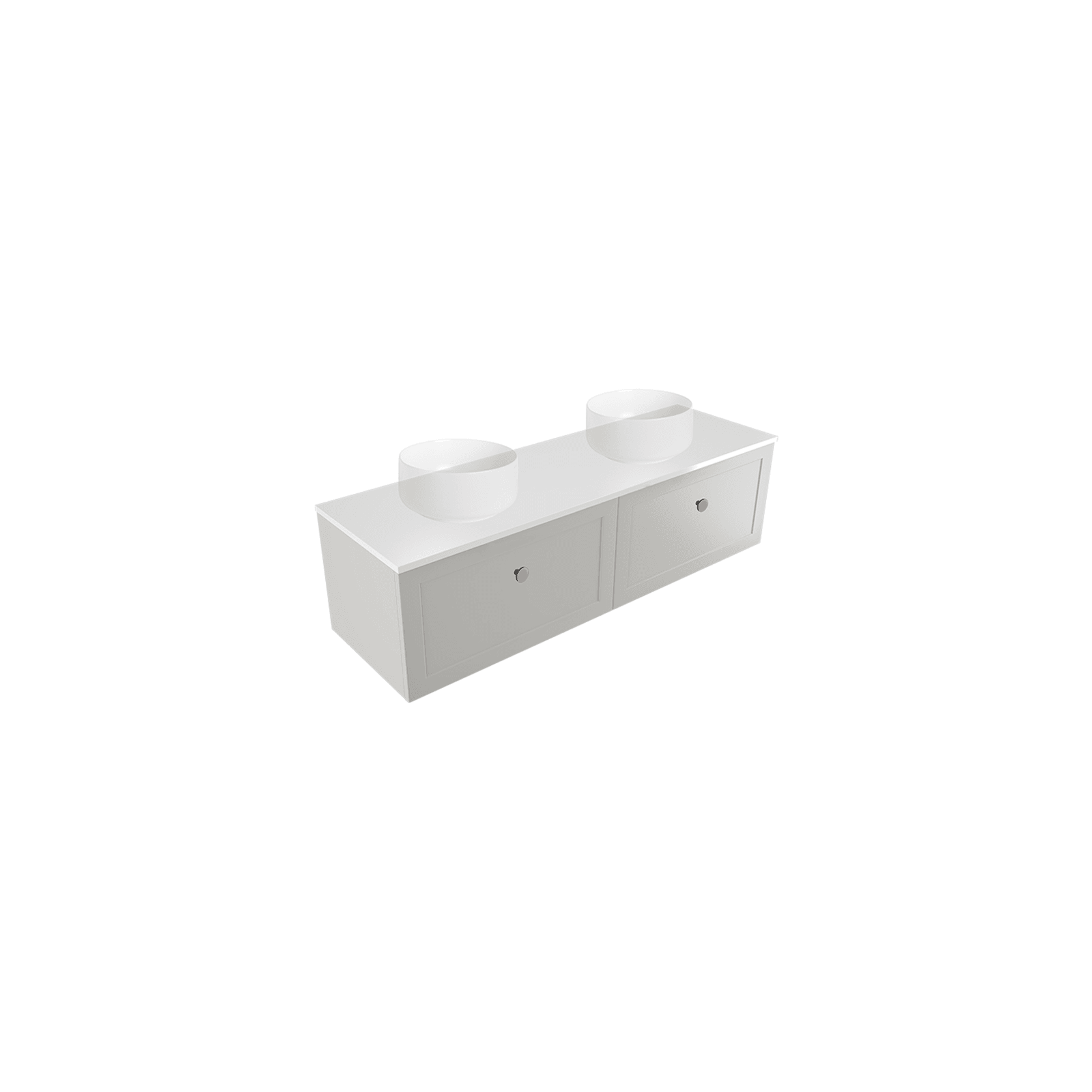 Telaio 1500 Double Bowl Wall Vanity gallery detail image