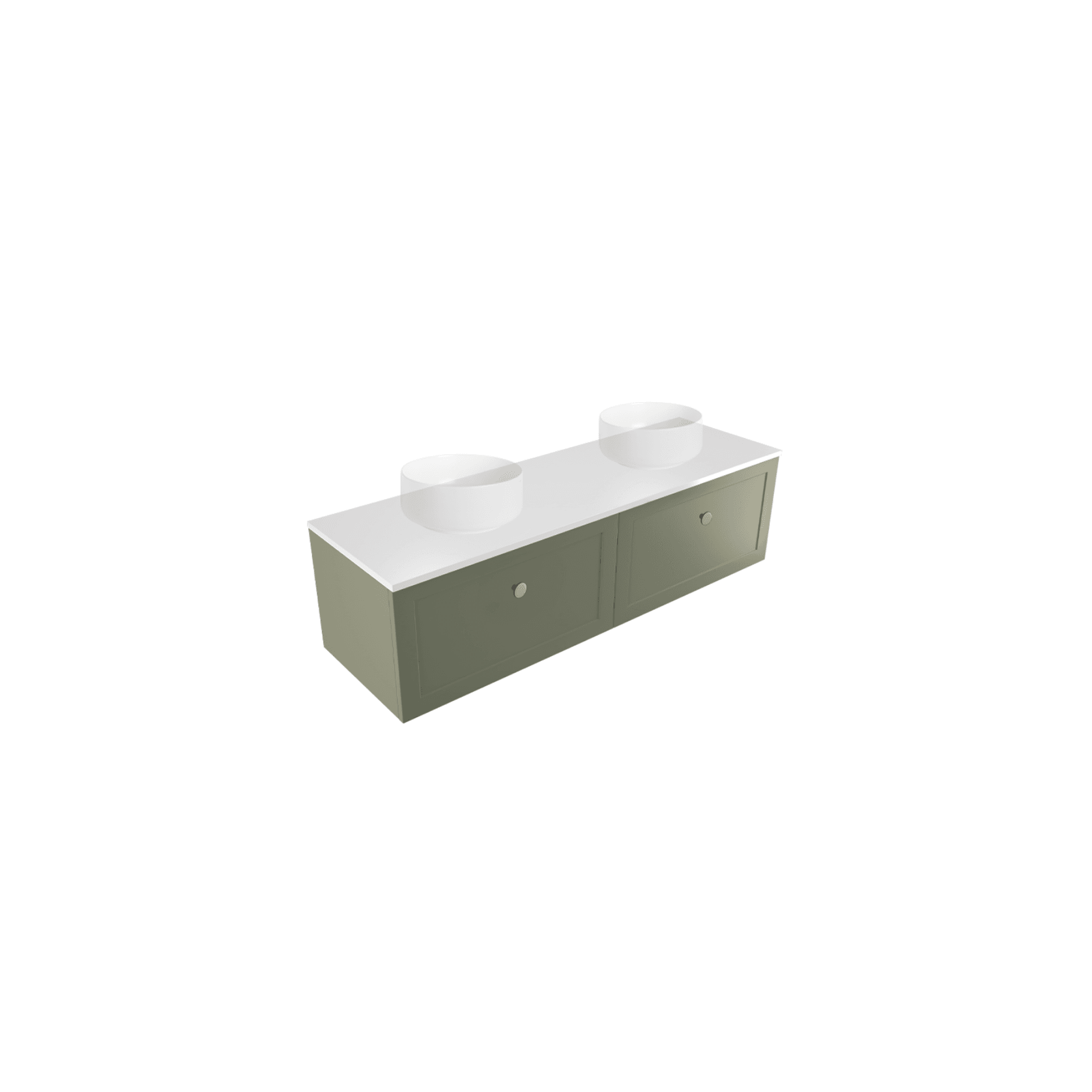 Telaio 1500 Double Bowl Wall Vanity gallery detail image