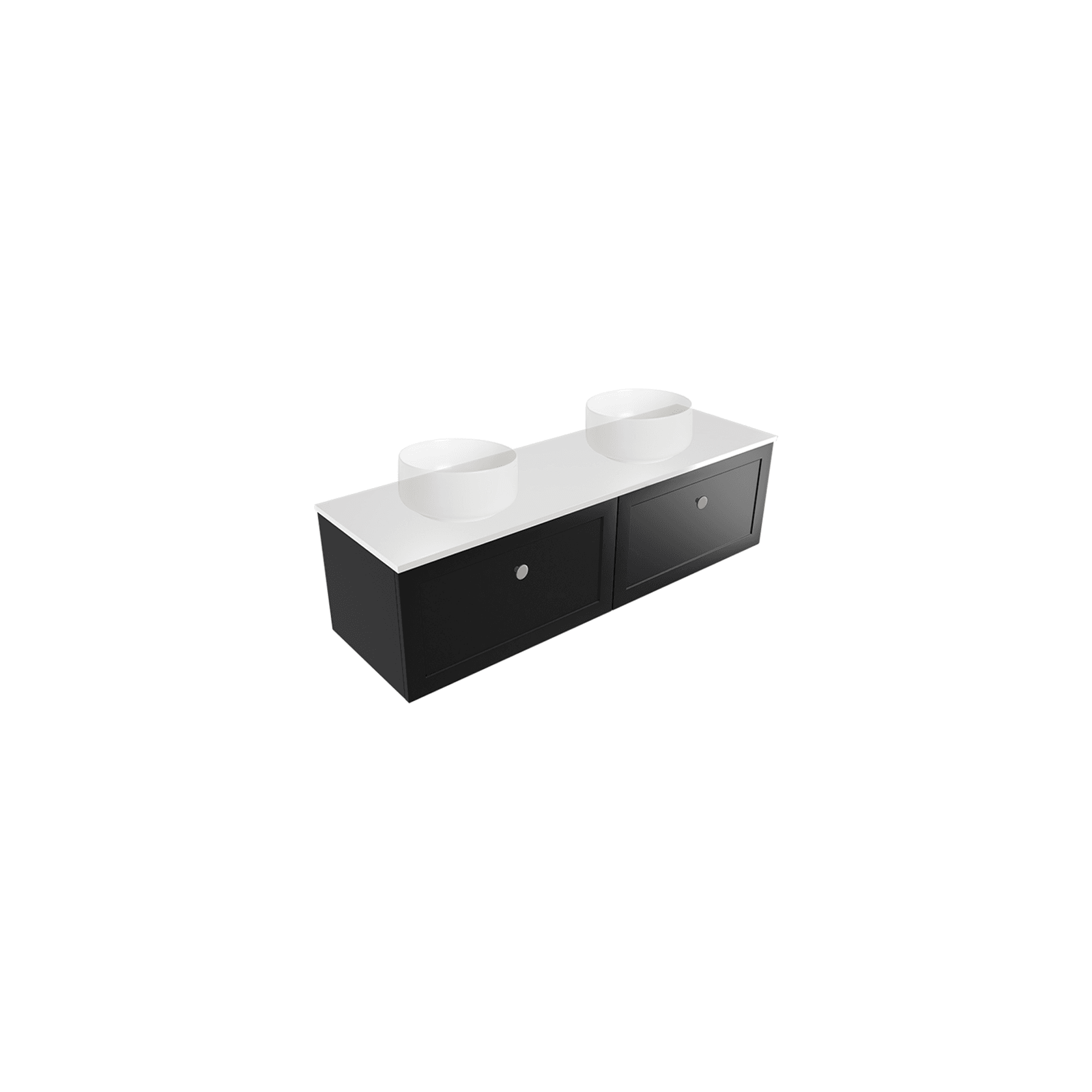 Telaio 1500 Double Bowl Wall Vanity gallery detail image