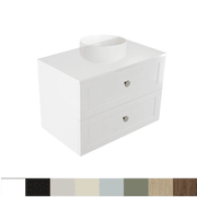 Telaio 750 Single Centre Bowl 2 Drawer Wall Vanity gallery detail image