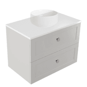 Telaio 750 Single Centre Bowl 2 Drawer Wall Vanity gallery detail image