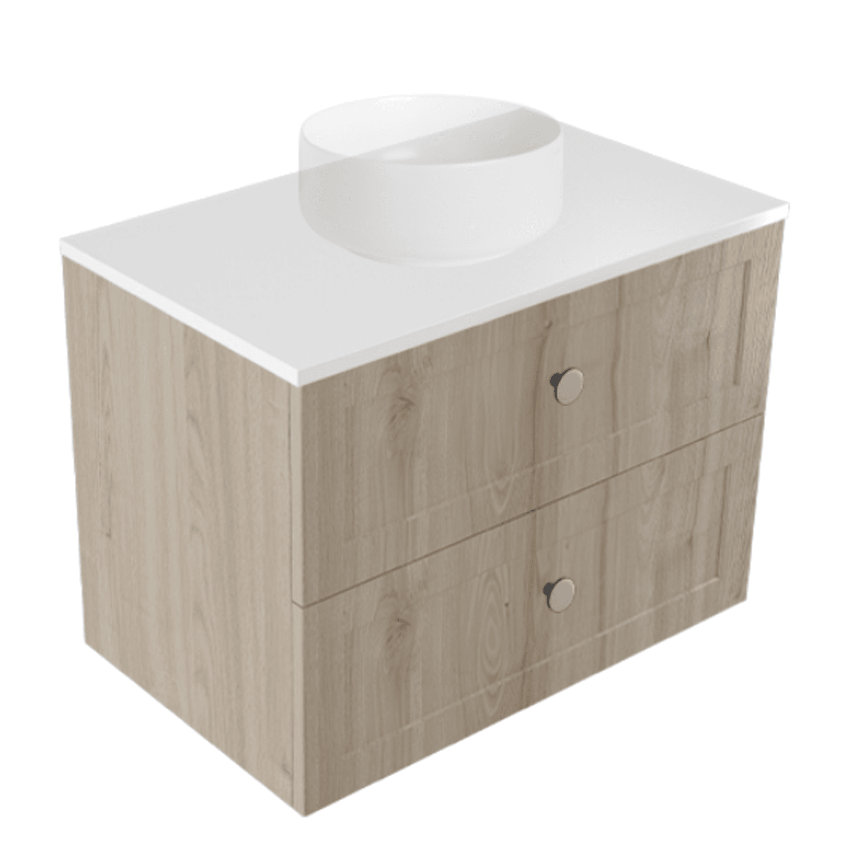 Telaio 750 Single Centre Bowl 2 Drawer Wall Vanity gallery detail image