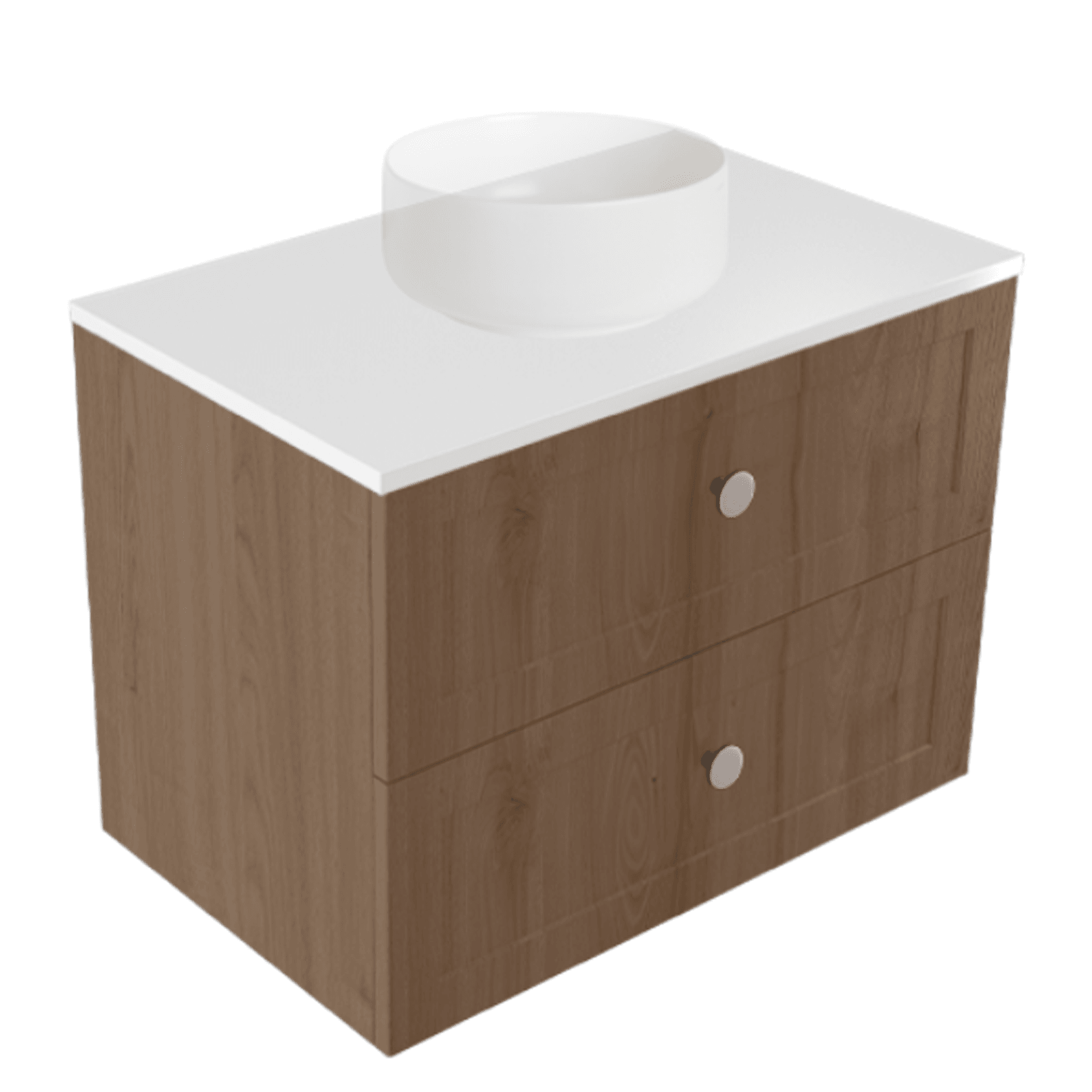 Telaio 750 Single Centre Bowl 2 Drawer Wall Vanity gallery detail image