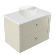 Telaio 750 Single Centre Bowl 2 Drawer Wall Vanity gallery detail image