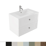 Telaio 750 Single Centre Bowl 2 Drawer Wall Vanity gallery detail image