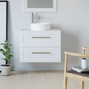 Telaio 750 Single Centre Bowl 2 Drawer Wall Vanity gallery detail image