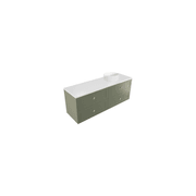 Telaio 1500 Single Right Bowl 4 Drawer Wall Vanity gallery detail image