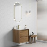 Aulic Venetta Framed Wall Hung 600m Harvest Oak Cabinet gallery detail image