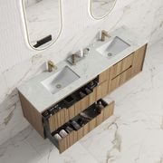 Aulic Voulari Framed Wall Hung 1800 Harvest Oak Cabinet gallery detail image