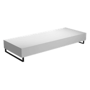 Wall Mount Slab 1500 x 460 x 120mm Matte White Stone gallery detail image
