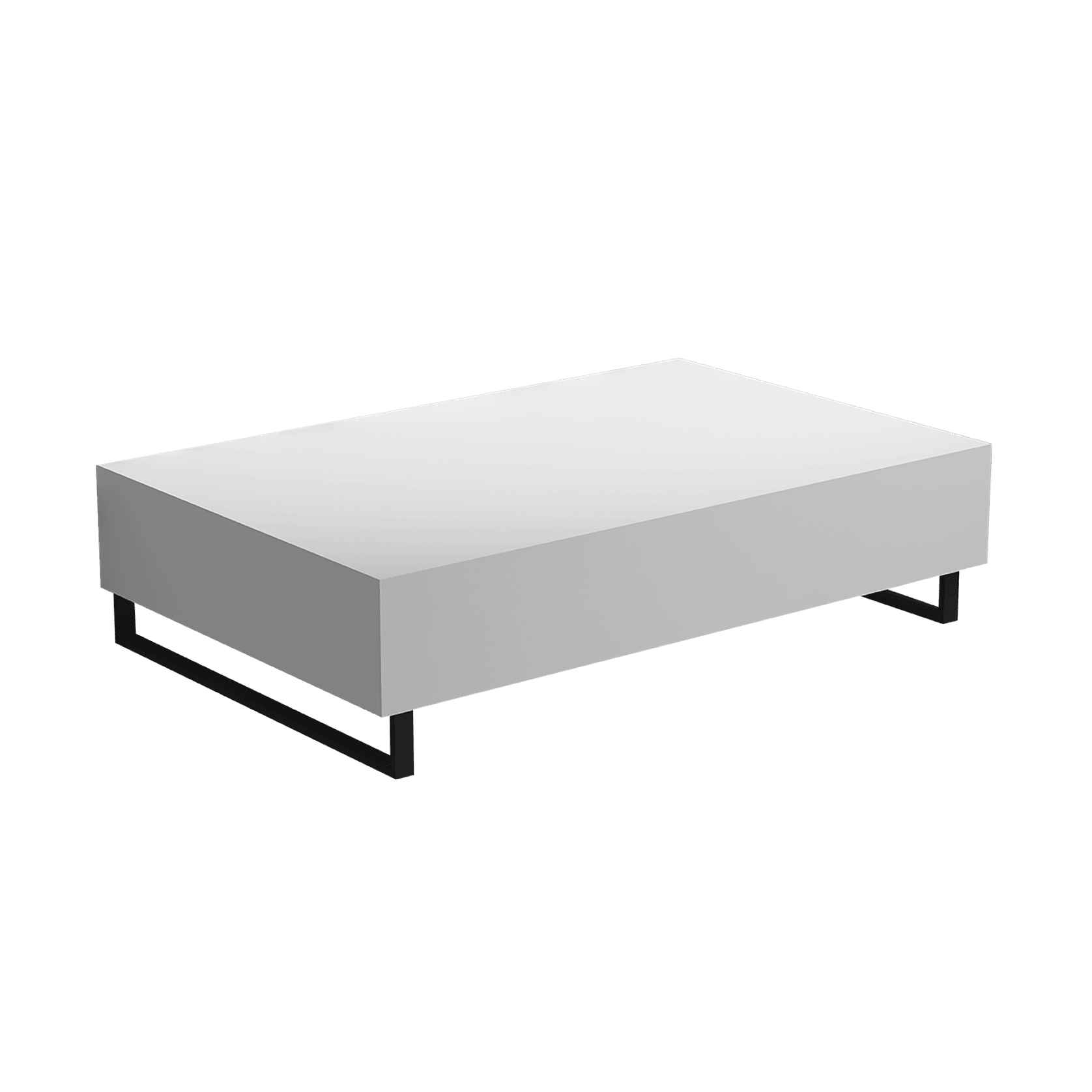Wall Mount Slab 900 x 460 x 120mm Matte White Stone gallery detail image