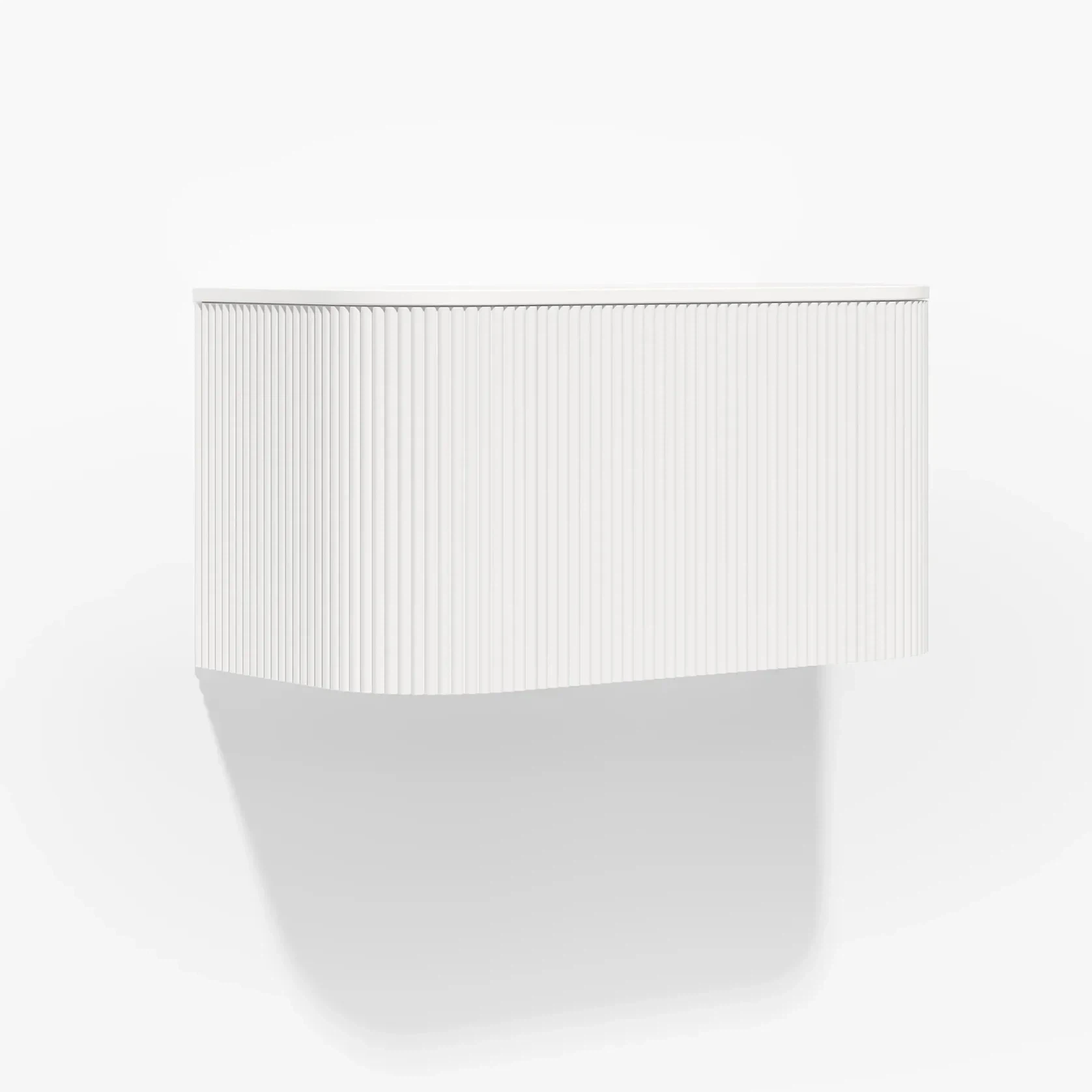 Zahara Curved Fluted Vanity 900mm gallery detail image
