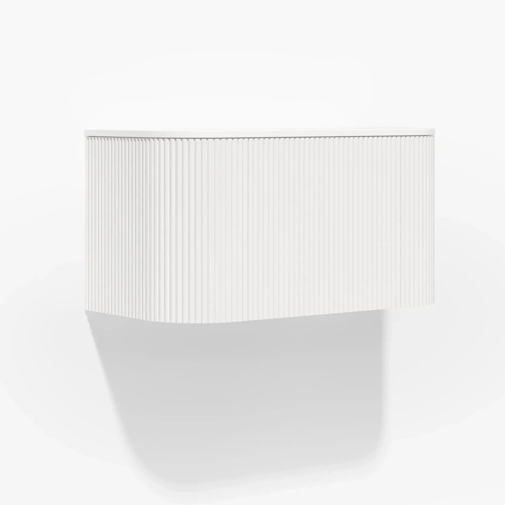 Zahara Curved Fluted Vanity 900mm gallery detail image