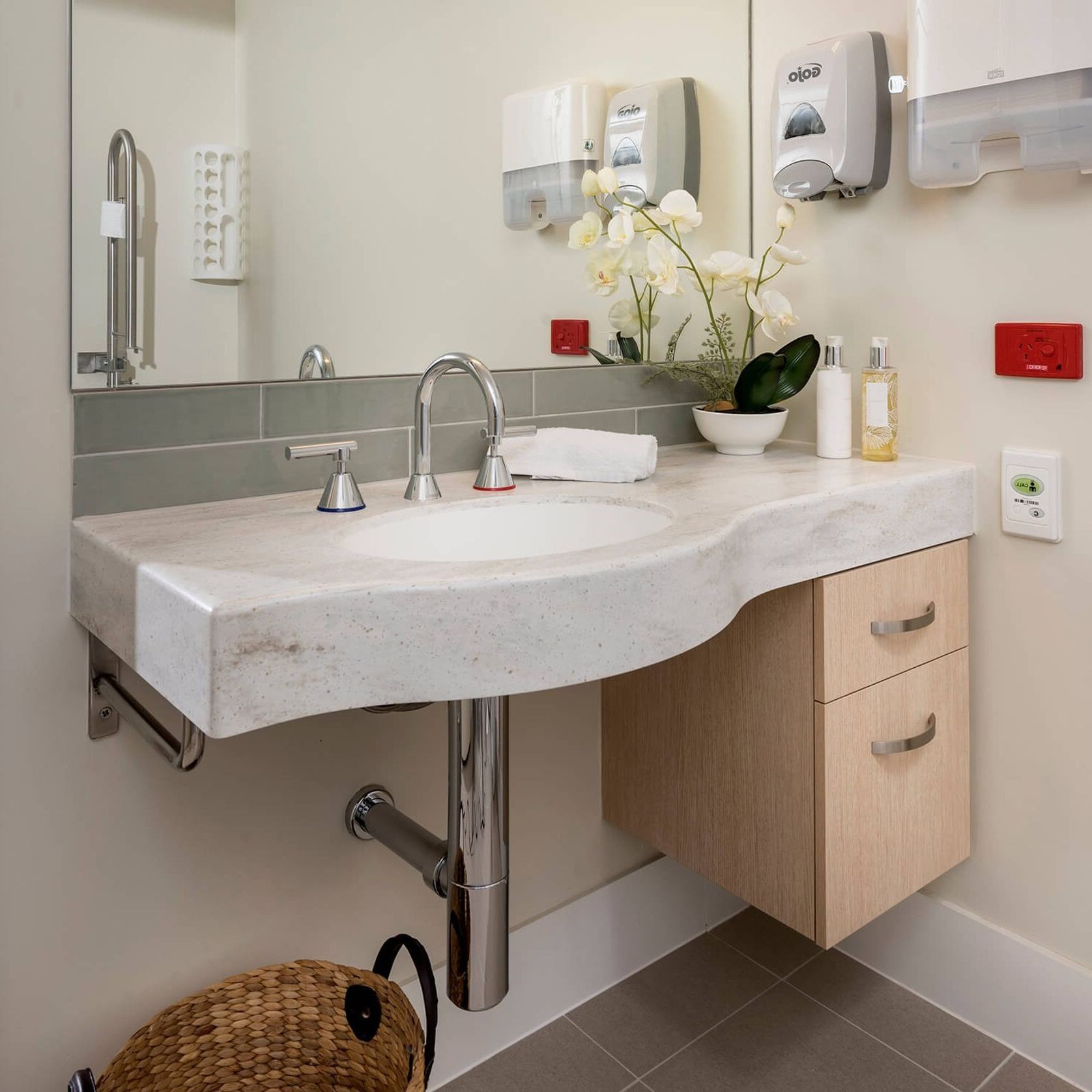 Corian® Vanity Top & Basin 339W gallery detail image