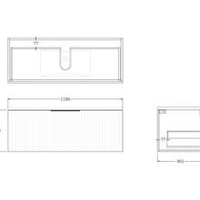 Code Piper 1200 Single Drawer Vanity gallery detail image