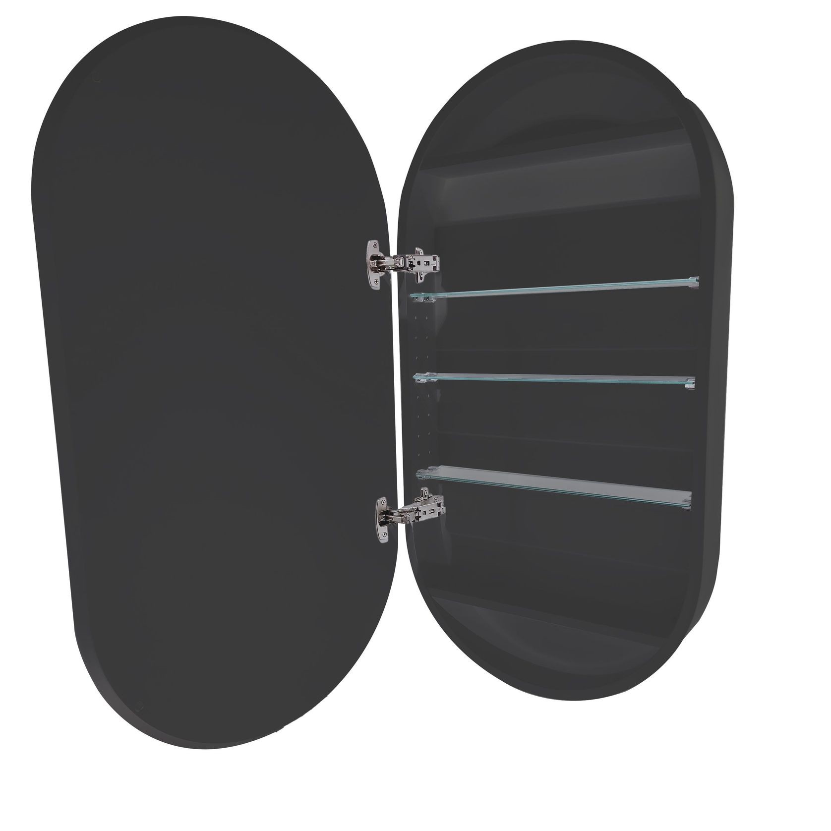 CODE Neo Oval Round Mirror Cabinet 500 X 950Mm - 2 Colours gallery detail image