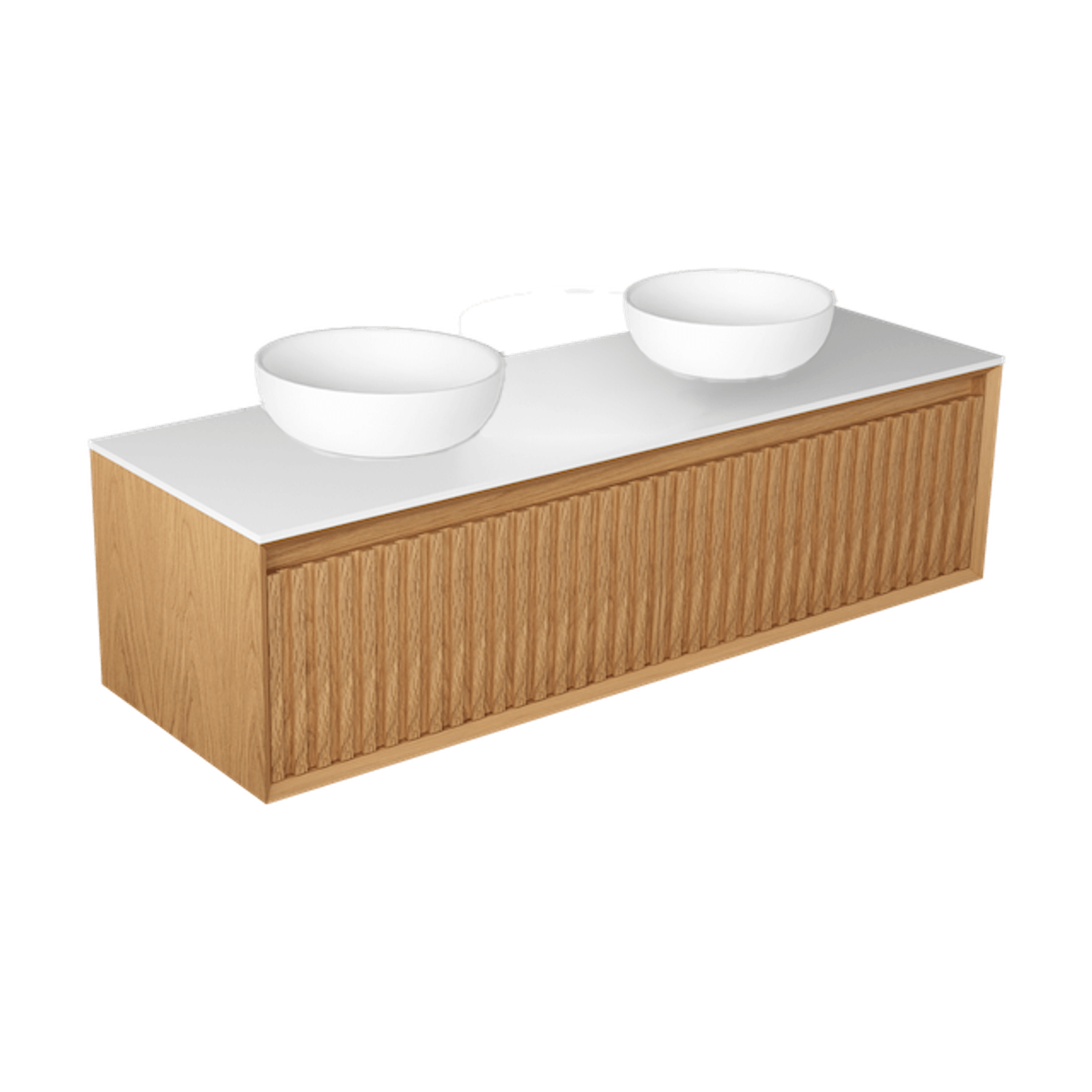 Plato Largo 1500 Double Sink Wall Hung Vanity Range gallery detail image