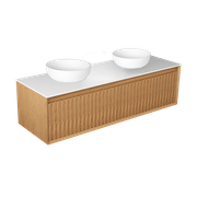 Plato Largo 1500 Double Sink Wall Hung Vanity Range gallery detail image