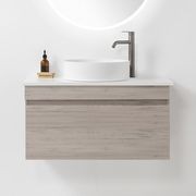 Soft Solid Surface Wall-Hung Vanity, 1 Drawer gallery detail image
