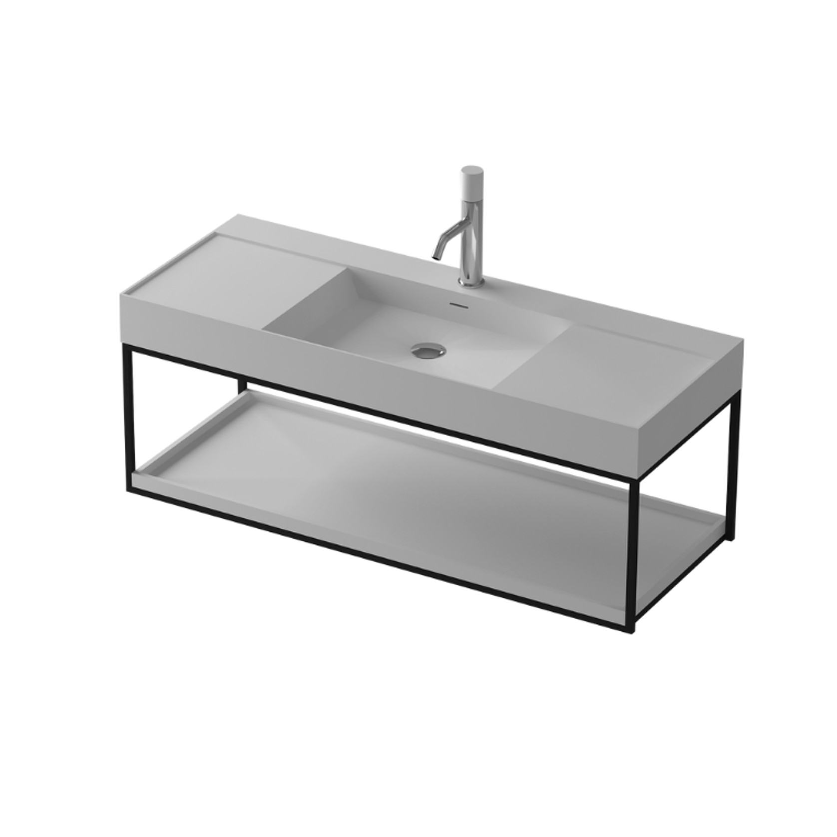 Solid Surface Wall Hung Vanity 1200mm G2733-0 gallery detail image