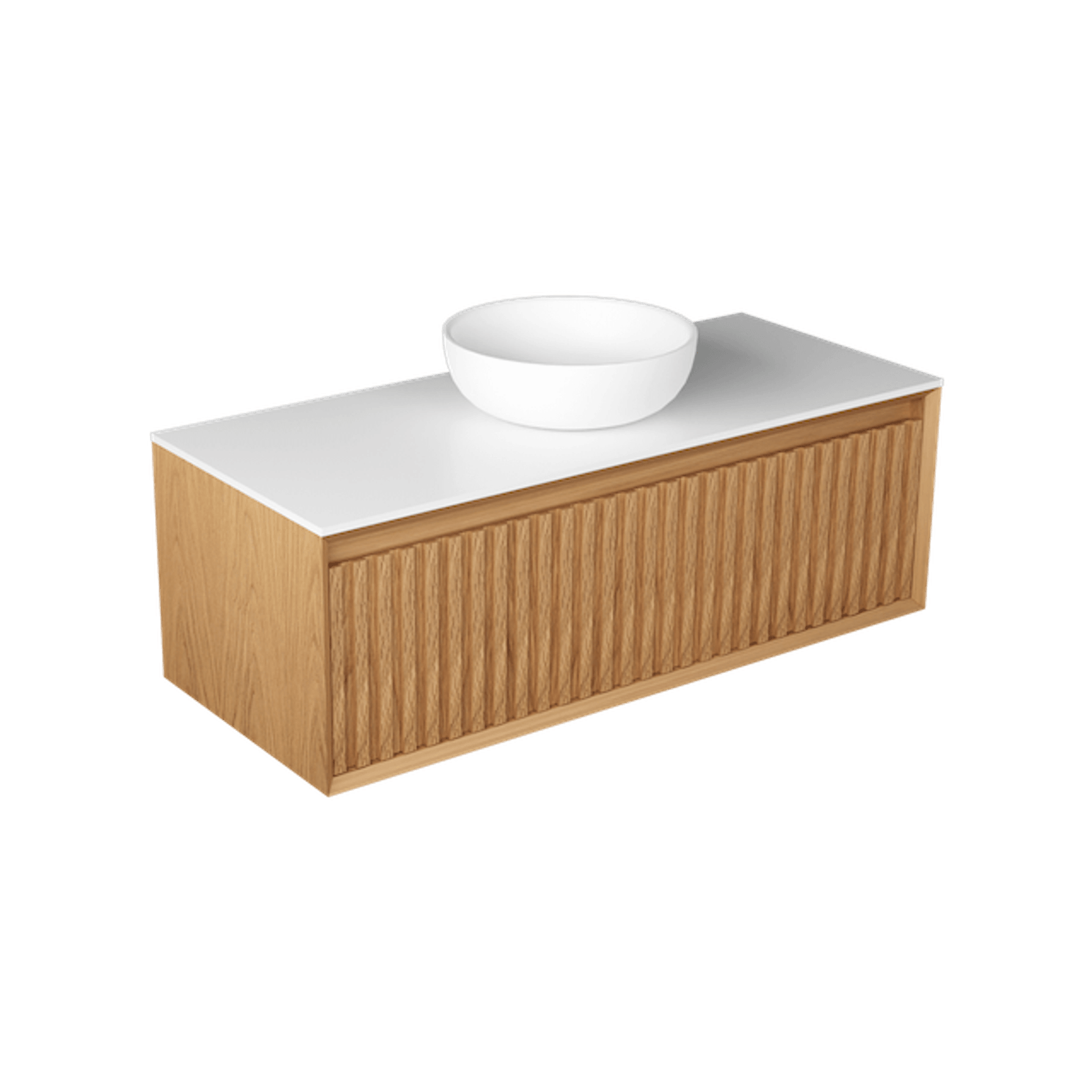 Plato Largo 1200 Single Drawer Wall Hung Vanity - 6 Colours gallery detail image