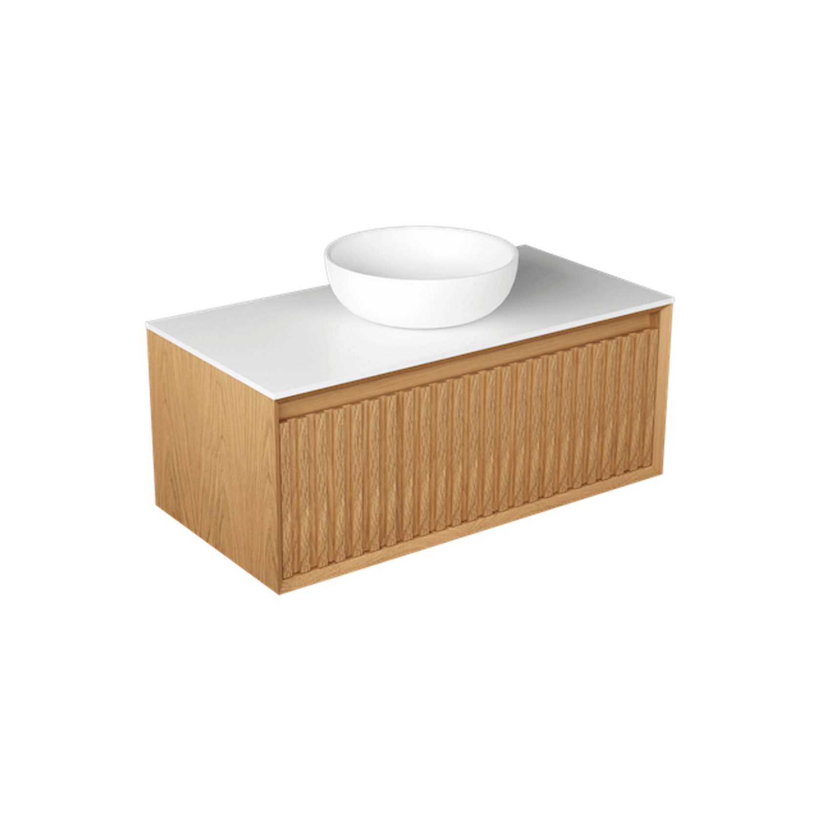 Plato Largo 1000 Single Drawer Wall Hung Vanity - 6 Colours gallery detail image