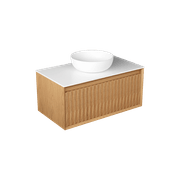 Plato Largo 900 Single Drawer Wall Hung Vanity - 6 Colours gallery detail image