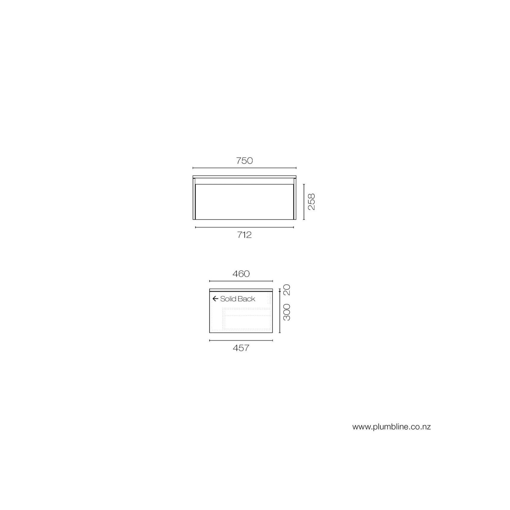 Stanza Casa 750 Drawer Unit with Top gallery detail image