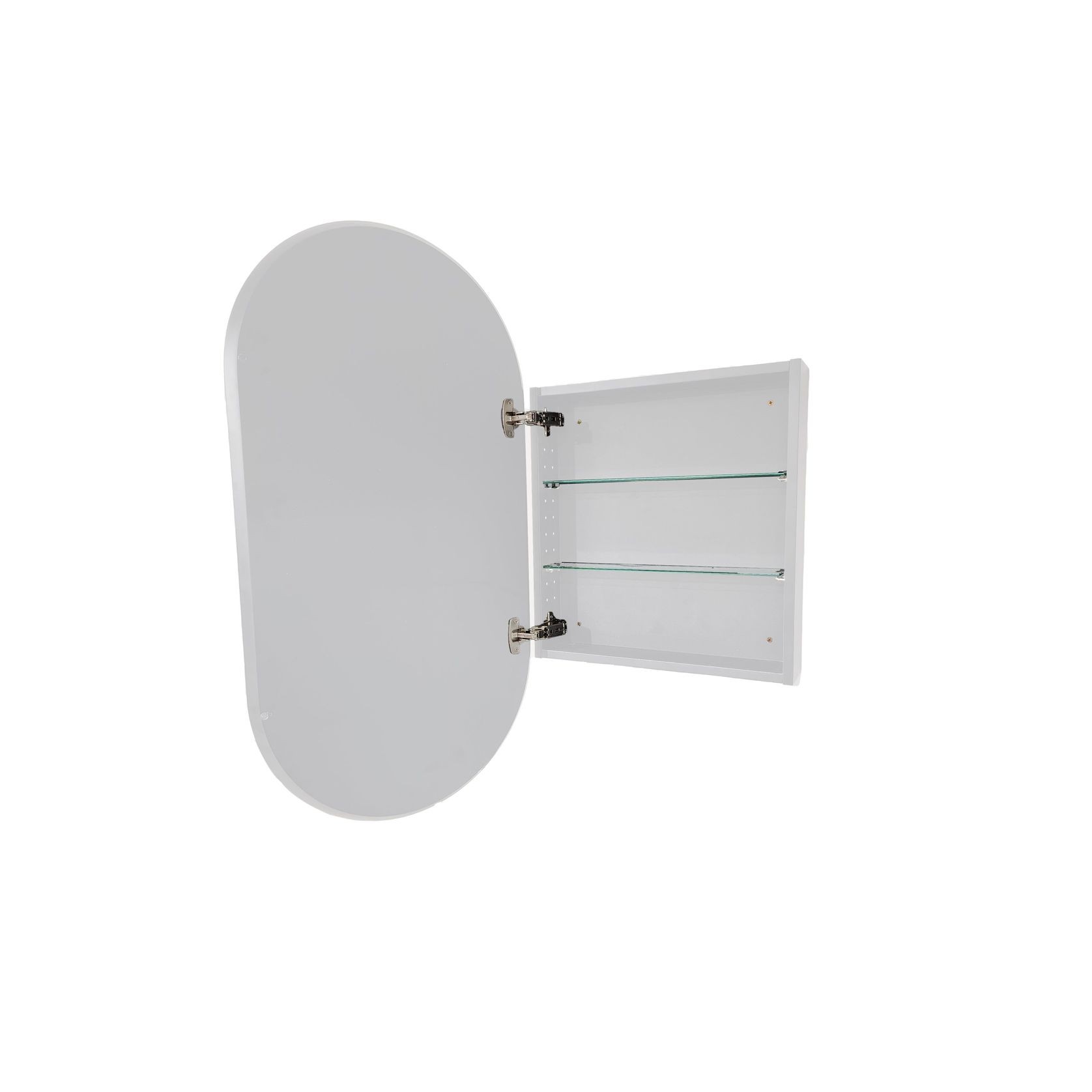 CODE Neo Oval Inset Mirror Cabinet 500 X 950Mm - 2 Colours gallery detail image