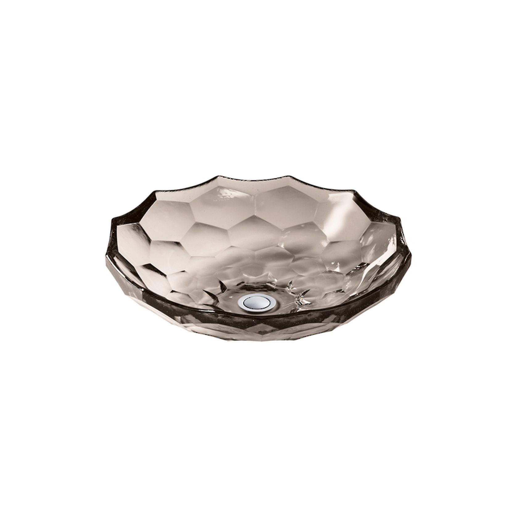 Briolette Faceted Glass Vessel Basin gallery detail image