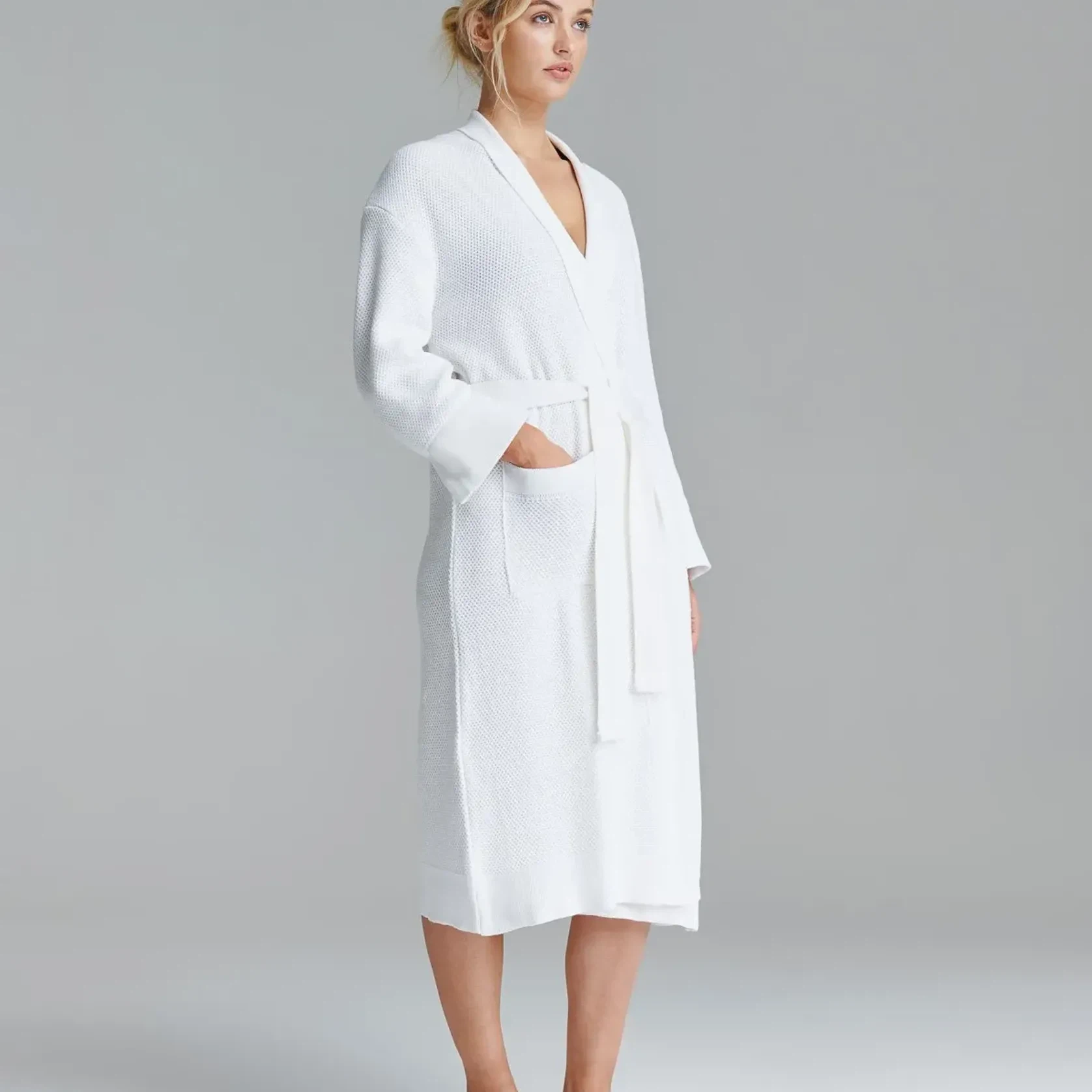 Knitted Cotton Bathrobes gallery detail image