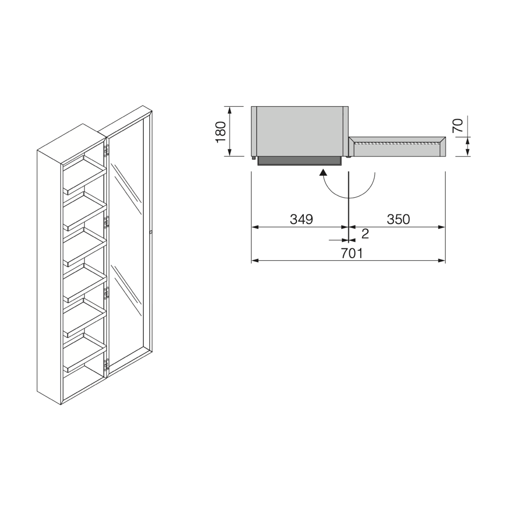 Pianura Bathroom Unit by Boffi gallery detail image