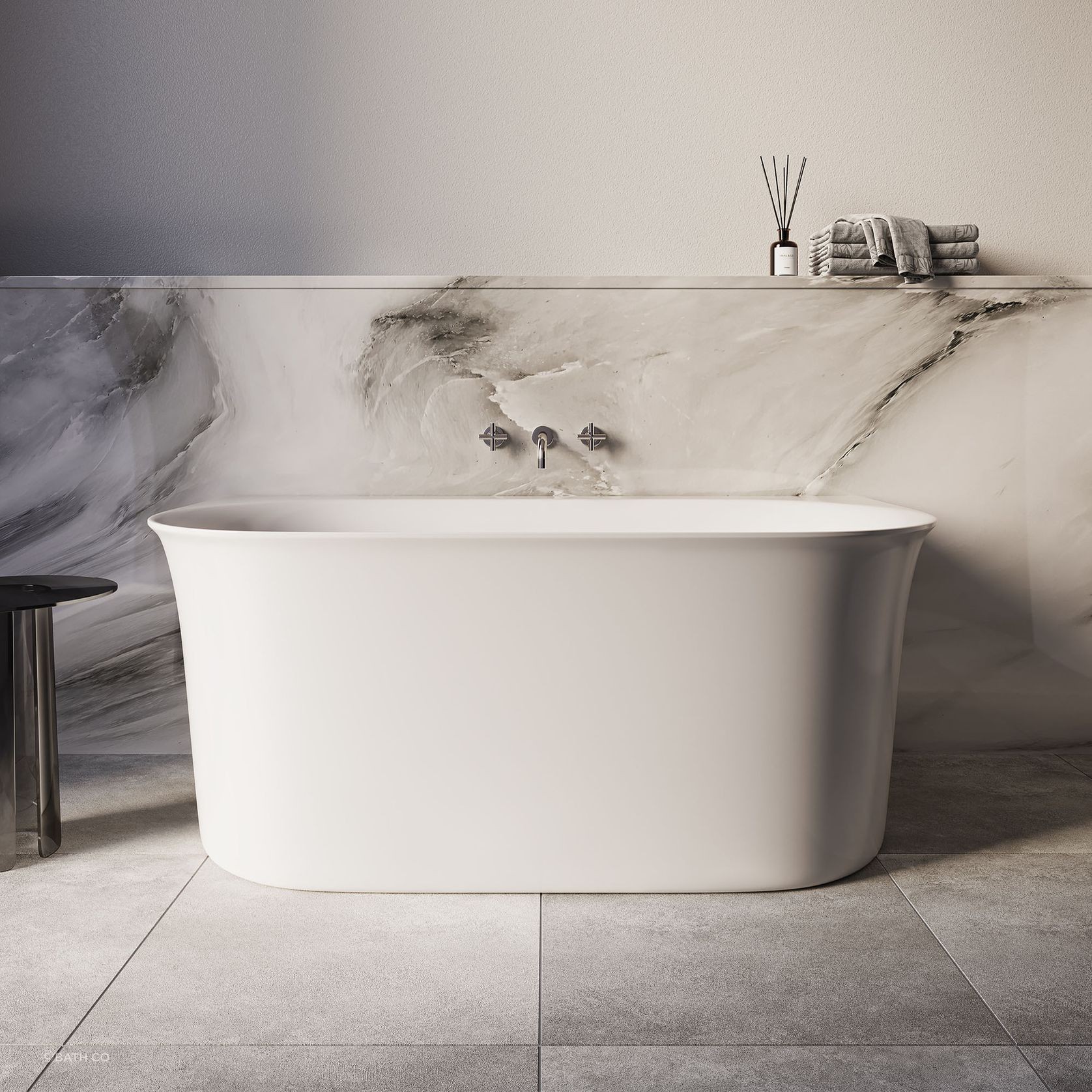 Cursa Back-To-Wall Bath gallery detail image