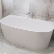 Spencer Back-to Wall Oval Bath gallery detail image