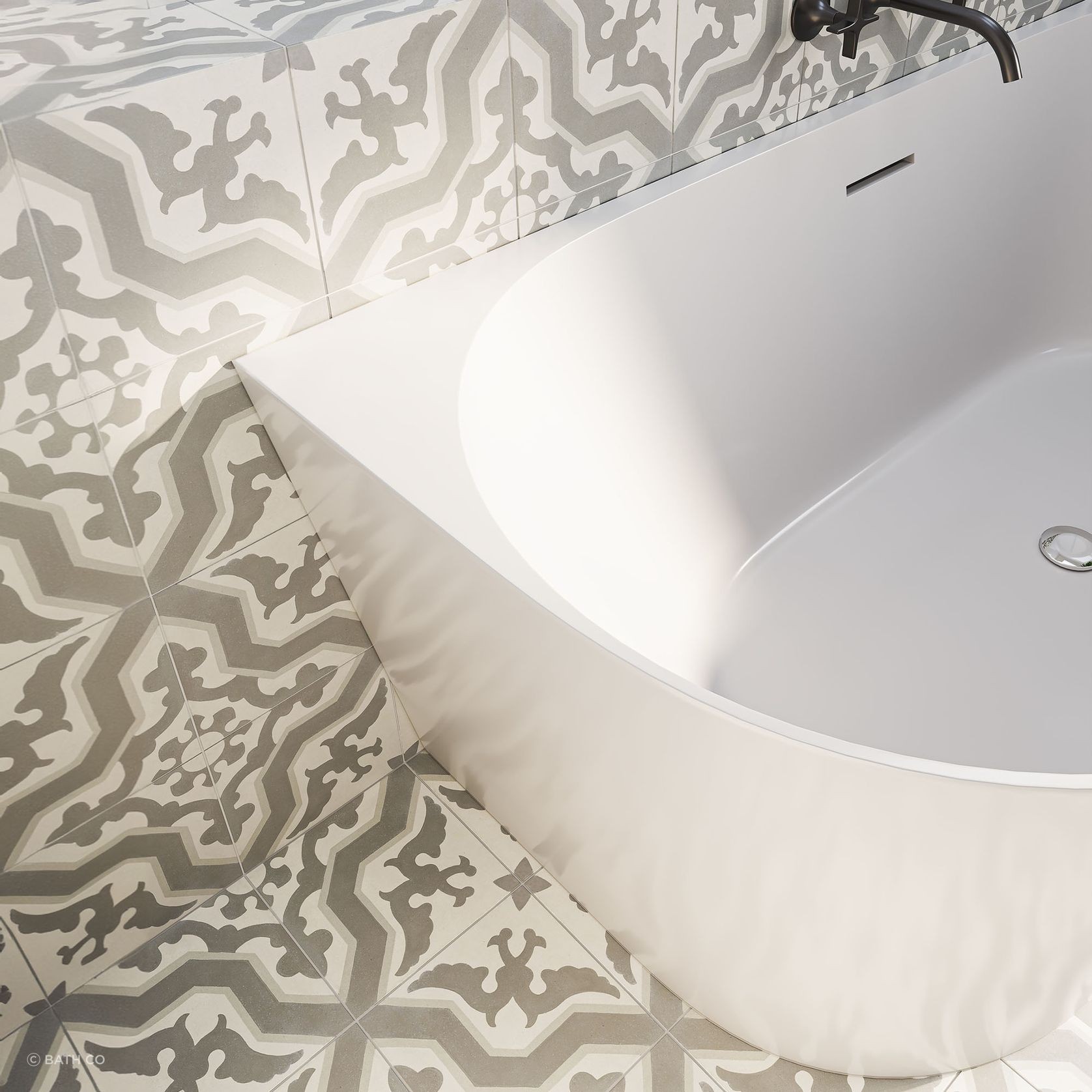 Peace Back-To-Wall Bath gallery detail image