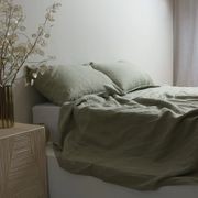 100% French Flax Linen Sheet Set - Sage gallery detail image