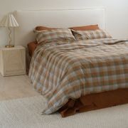 100% Stonewashed Cotton Sheet Set- Rust gallery detail image
