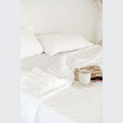 100% French Flax Linen Sheet Set- White gallery detail image
