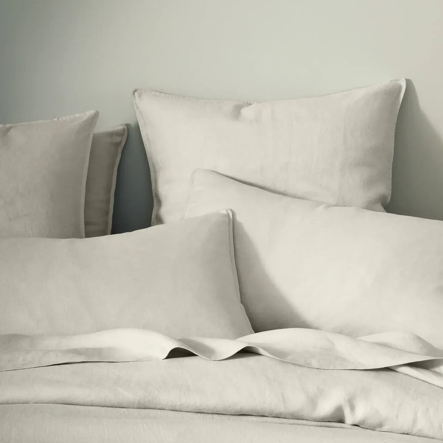 Ravello Linen Fitted Sheet - Bone | Weave Home Bed Linen gallery detail image