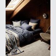 Ravello Linen Flat Sheet - Denim | Weave Home Bed Linen gallery detail image