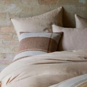 Ravello Linen Fitted Sheet - Shell | Weave Home Bed Linen gallery detail image