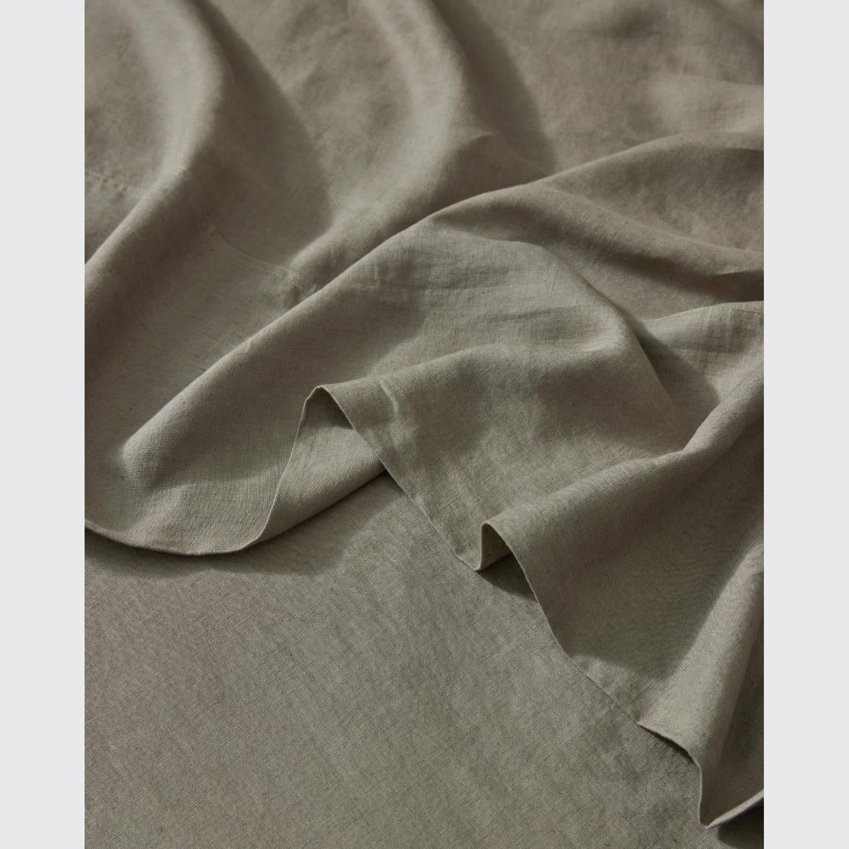 Ravello Linen Flat Sheet - Caper | Weave Home Bed Linen gallery detail image