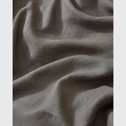 Ravello Linen Fitted Sheet - Charcoal | Weave Home Bed Linen gallery detail image