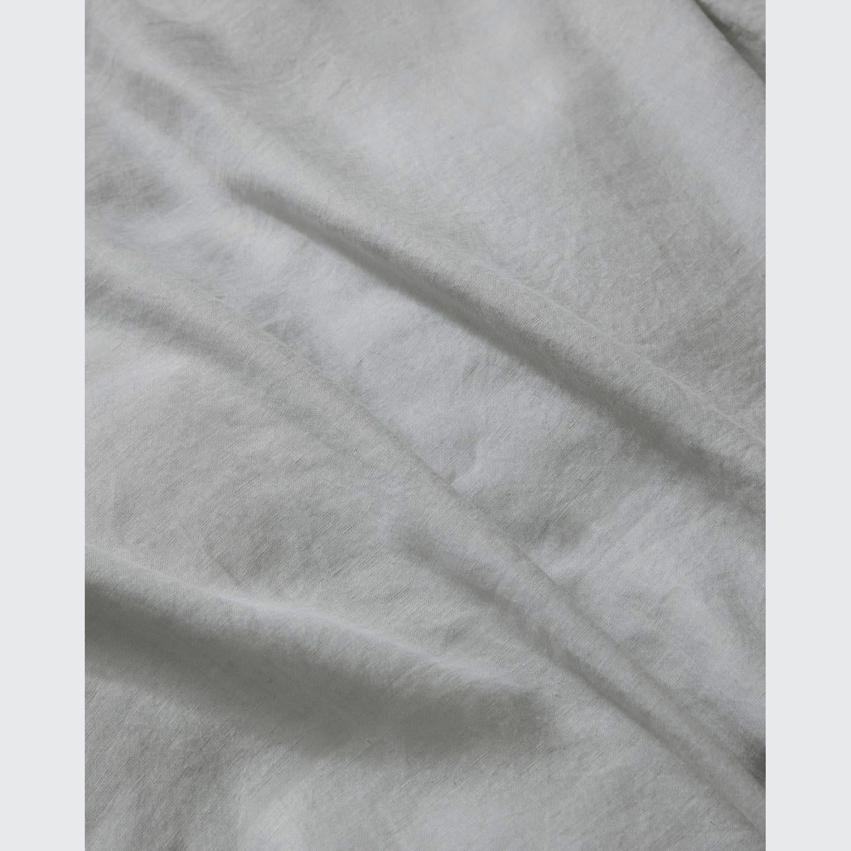 Ravello Linen Fitted Sheet - Silver | Weave Home Bed Linen gallery detail image